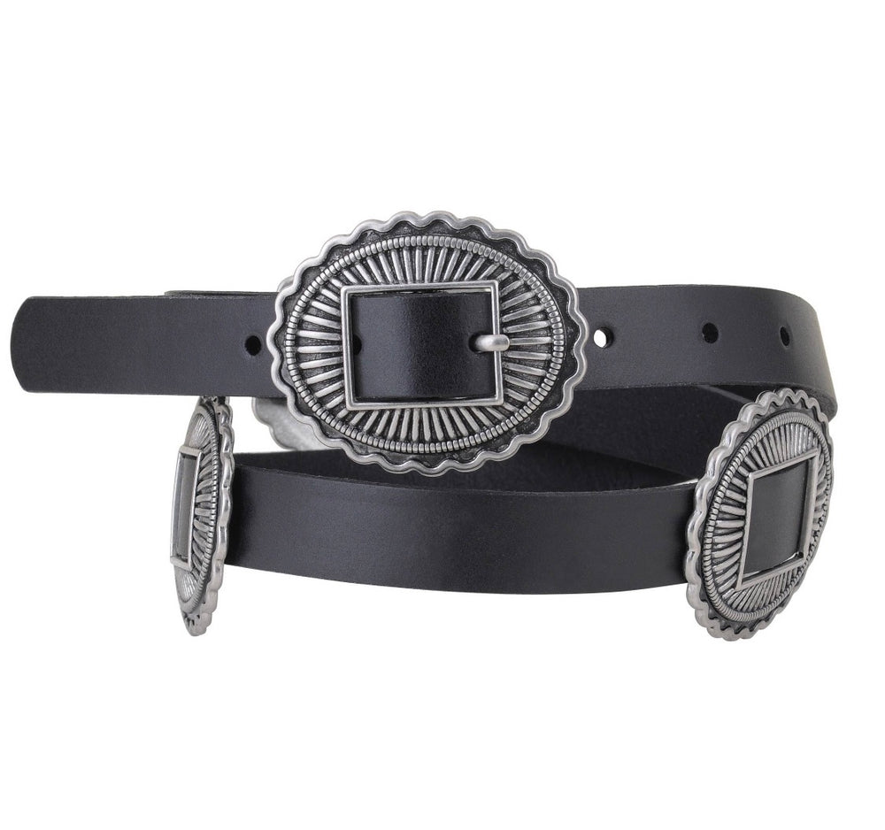 
            
                Load image into Gallery viewer, Leather Concho Belt
            
        